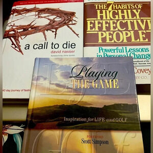 Three Inspirational books to help in facing the challenges of life and death.